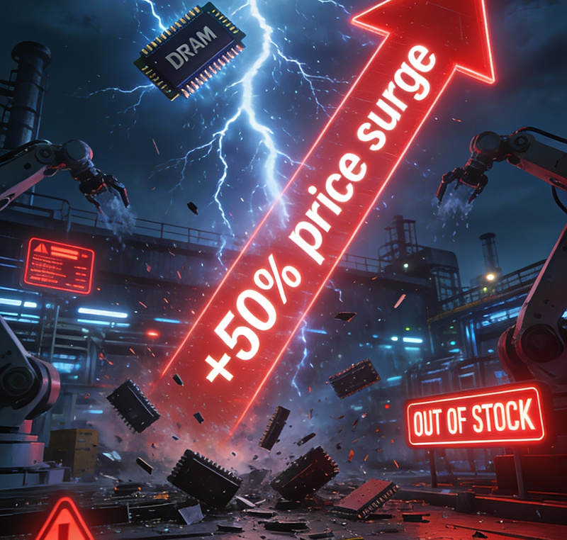 智能制造领域2026开年就炸雷！内存价格暴涨50%，你知道是什么原因吗？